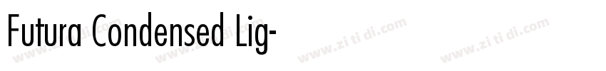 Futura Condensed Lig字体转换